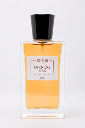 Flacon Dernière Fois 50 ml, eau de parfum mixte aux notes de pêche, rhum, vanille, bois de santal et ambre