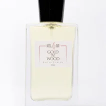 Flacon Gold’N’Wood 50 ml, eau de parfum mixte aux notes boisées, chyprées, myrrhe, oud et benjoin