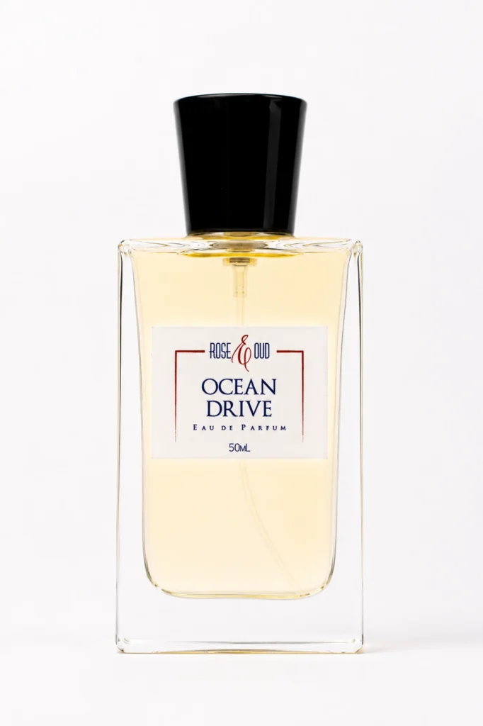 Flacon Ocean Drive 50 ml, eau de parfum mixte aux notes de caramel, fruits rouges, oud, benjoin et patchouli