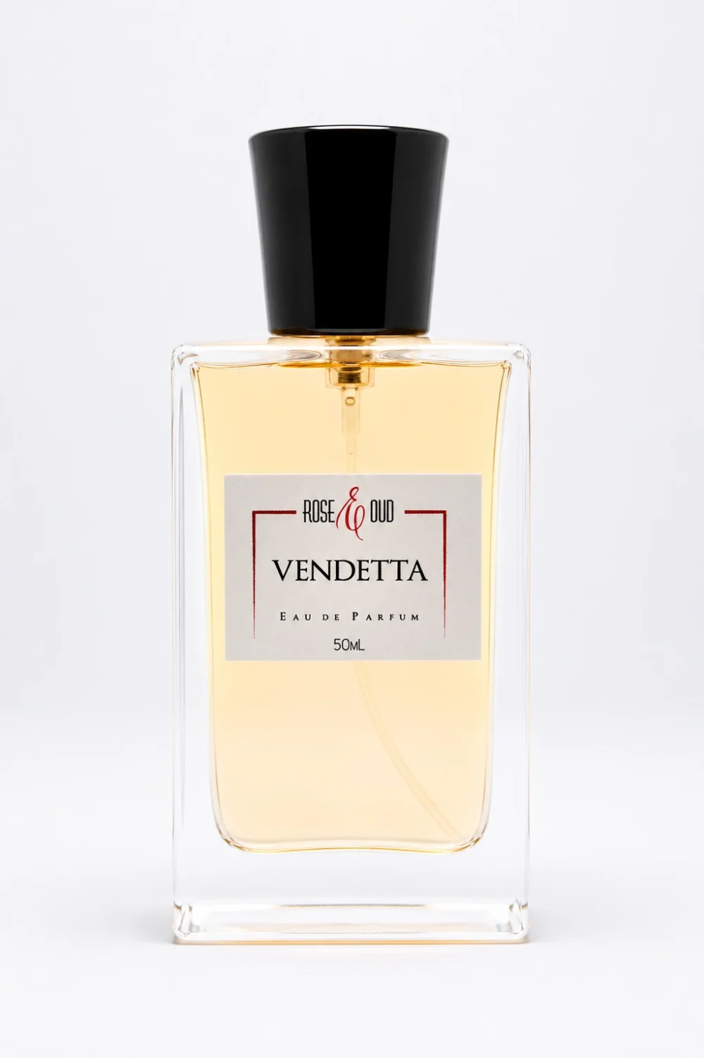 vendetta-eau-de-parfum-mixte-50ml Flacon Vendetta 50 ml, eau de parfum mixte aux notes d’agrumes, prune, fraise, orchidée, vanille, patchouli et ambre gris