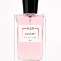 Flacon Vice City 50 ml, eau de parfum mixte aux notes d’amande amère, jasmin d’Égypte, cèdre, ambre gris et notes boisées
