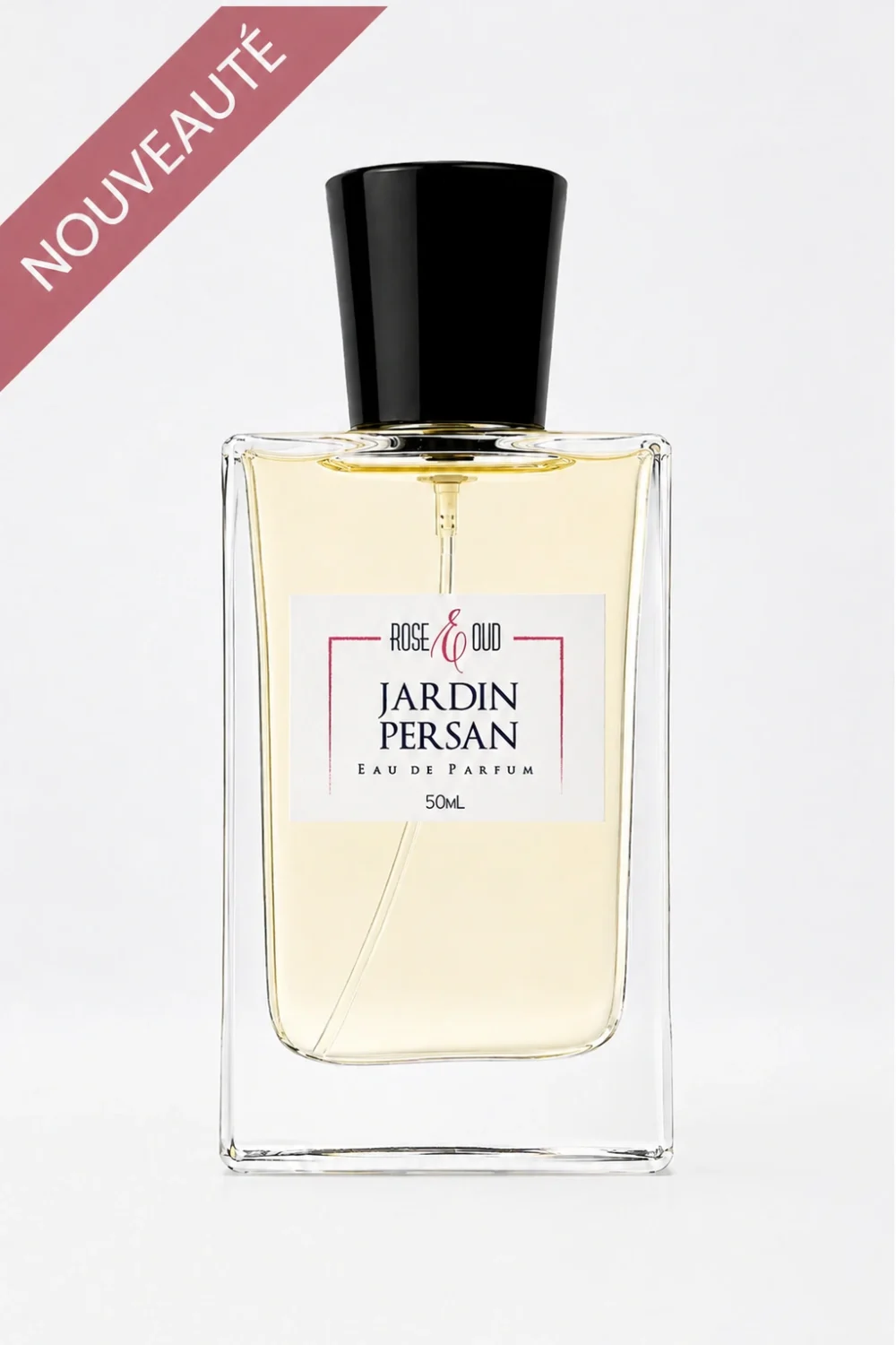 Flacon Jardin Persan 50 ml, eau de parfum mixte aux notes de pêche, mandarine, iris, jasmin, vanille et bois de santal