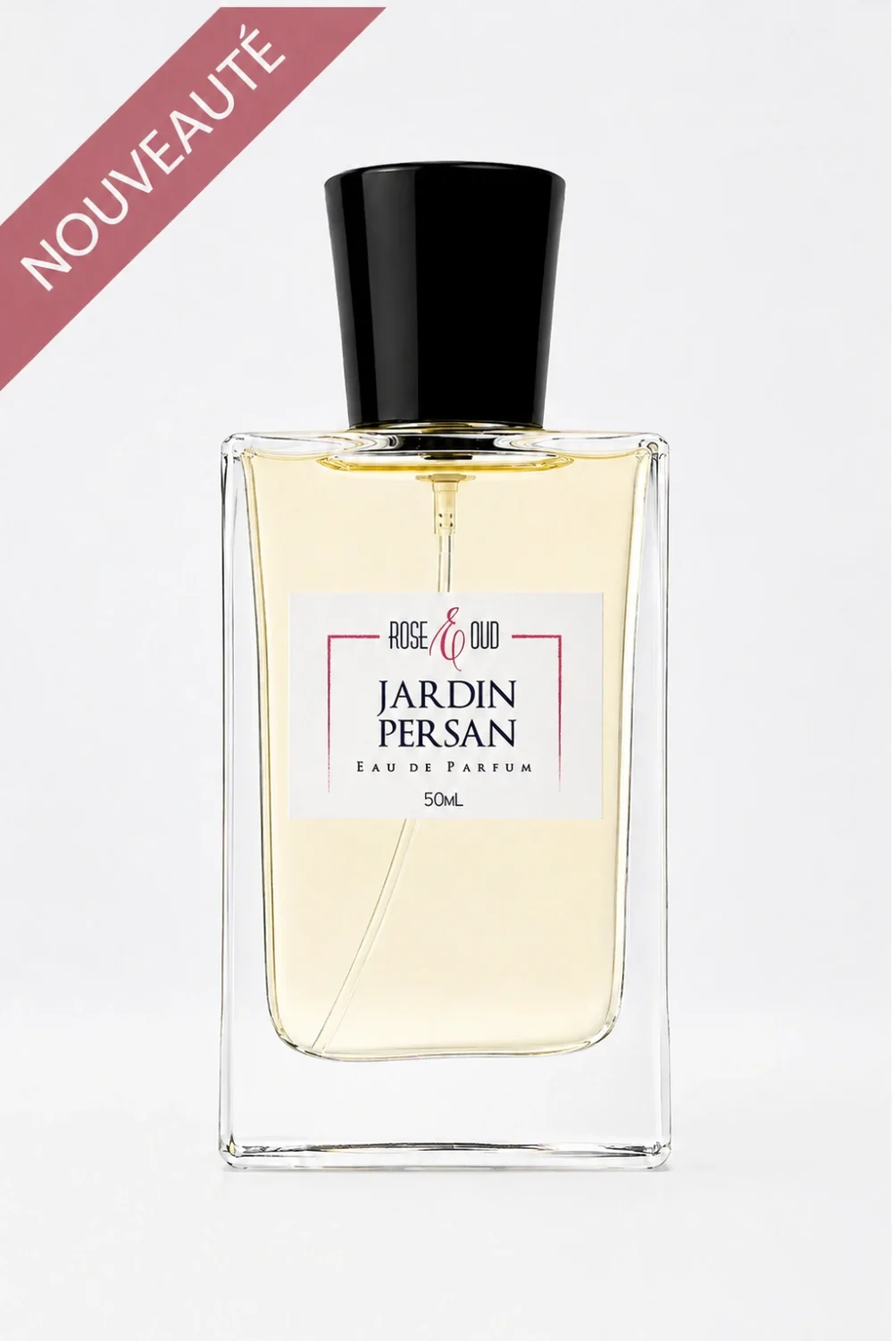 Jardin Persan – Eau de parfum mixte florale et fruitée 50 ml Flacon Jardin Persan 50 ml, eau de parfum mixte aux notes de pêche, mandarine, iris, jasmin, vanille et bois de santal