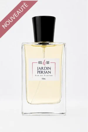 Flacon Jardin Persan 50 ml, eau de parfum mixte aux notes de pêche, mandarine, iris, jasmin, vanille et bois de santal