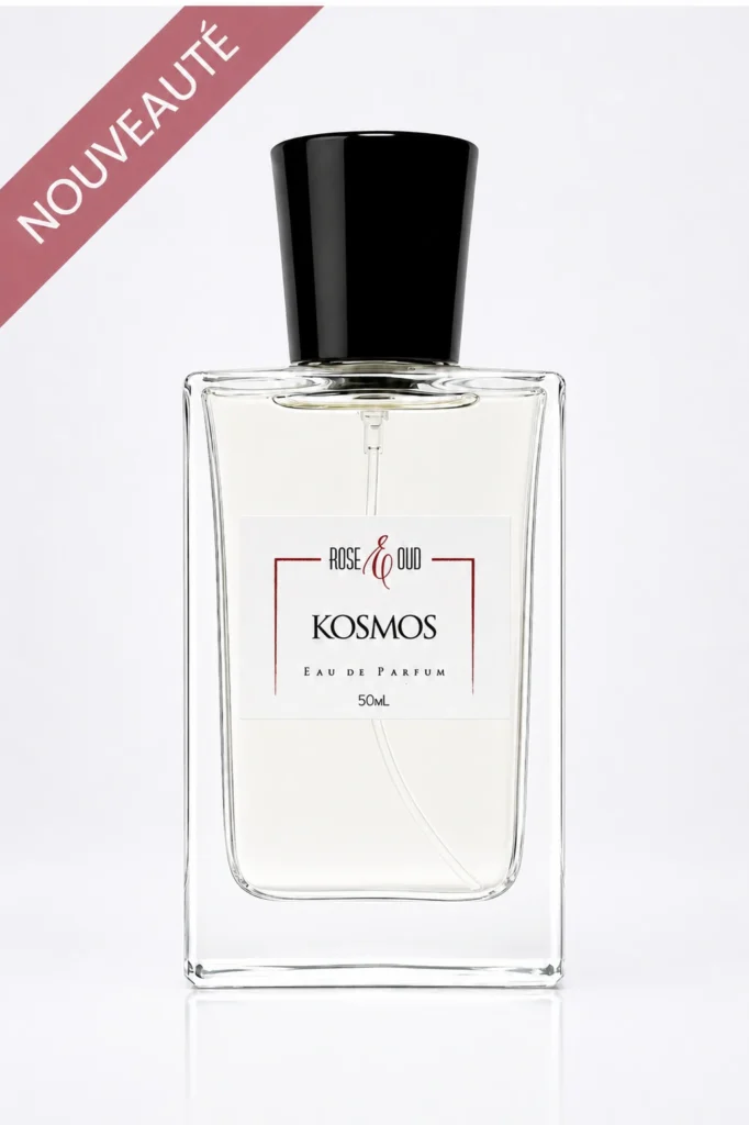 Flacon Kosmos 50 ml, eau de parfum mixte aux notes de bergamote, mandarine, épices et vétiver