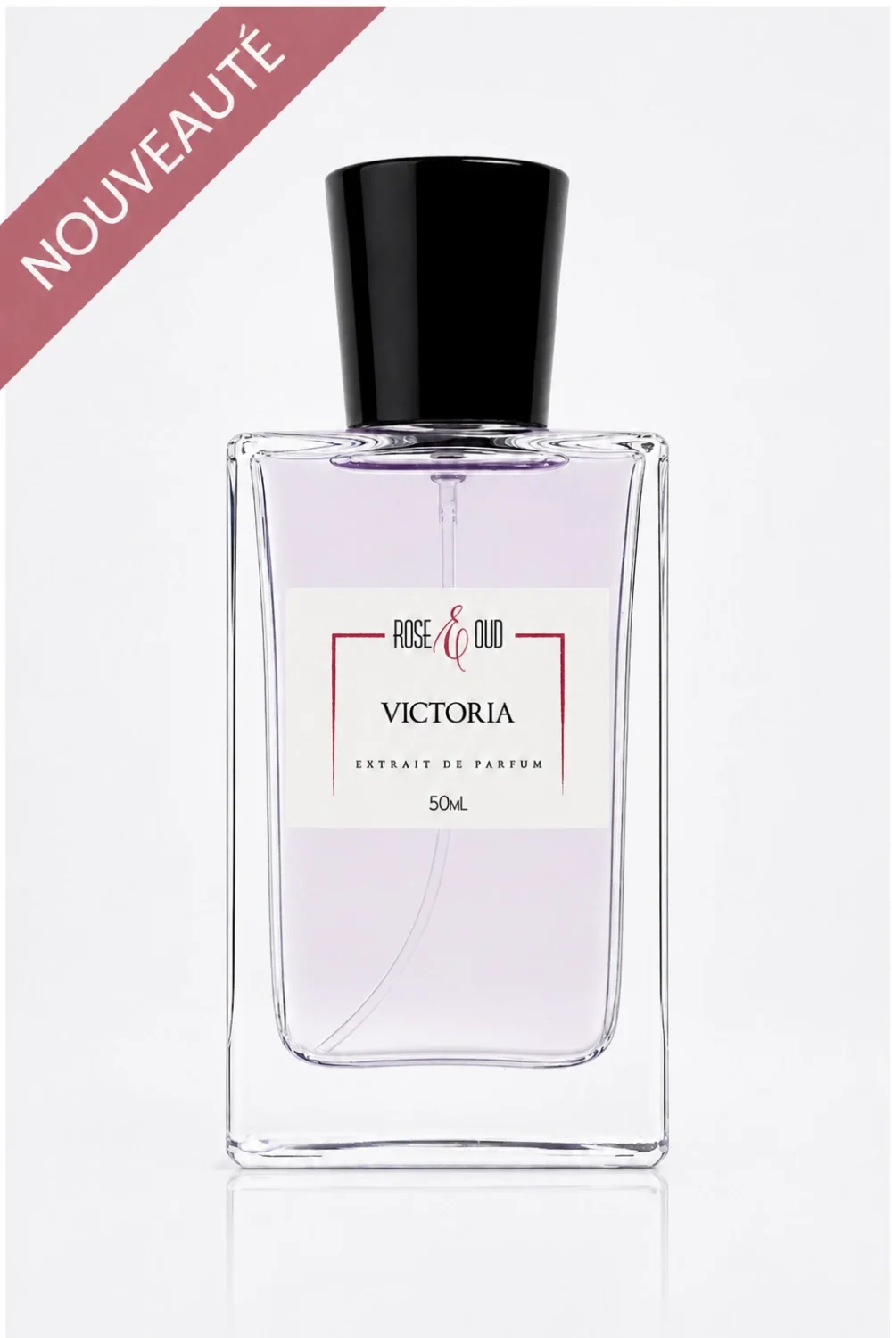 Flacon Victoria 50 ml, eau de parfum mixte aux notes de citron d’Italie, rose, vanille, cèdre et musc blanc