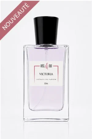Flacon Victoria 50 ml, eau de parfum mixte aux notes de citron d’Italie, rose, vanille, cèdre et musc blanc